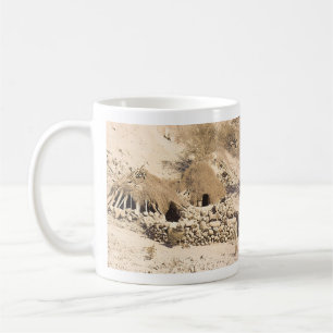 Taza De Café Vivienda del desierto antiguo