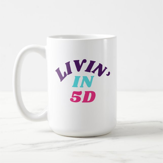 Taza De Café Viviendo en la Mug 5D (Izquierda)