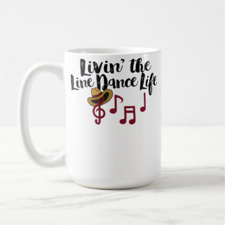 Taza De Café Viviendo La Vida De Baile De Línea Country