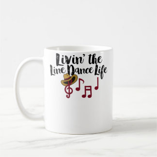 Taza De Café Viviendo La Vida De Baile En Línea De Country