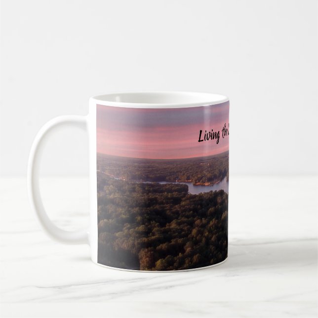 Taza De Café Viviendo la vida en el lago Royale (Izquierda)
