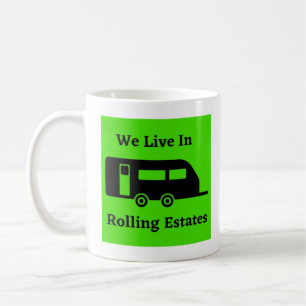 Taza De Café Vivimos En Rolling Estates - Trailer De Viajes