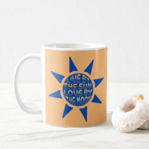 Taza De Café VIVIR AL SOL AMOR DE LA LUNA inspiradora