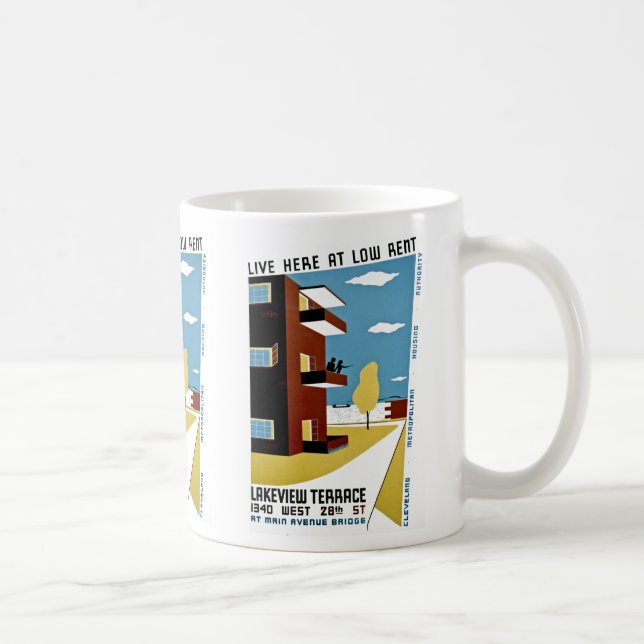 Taza De Café Vivir aquí en alquiler bajo (Derecha)