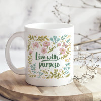 "Vivir con propósito" Boho Neutral Wildflowers