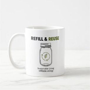 Taza De Café Vivir de manera sostenible
