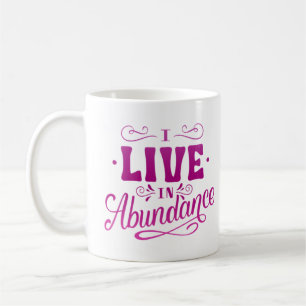 TAZA DE CAFÉ VIVO EN ABUNDANCIA