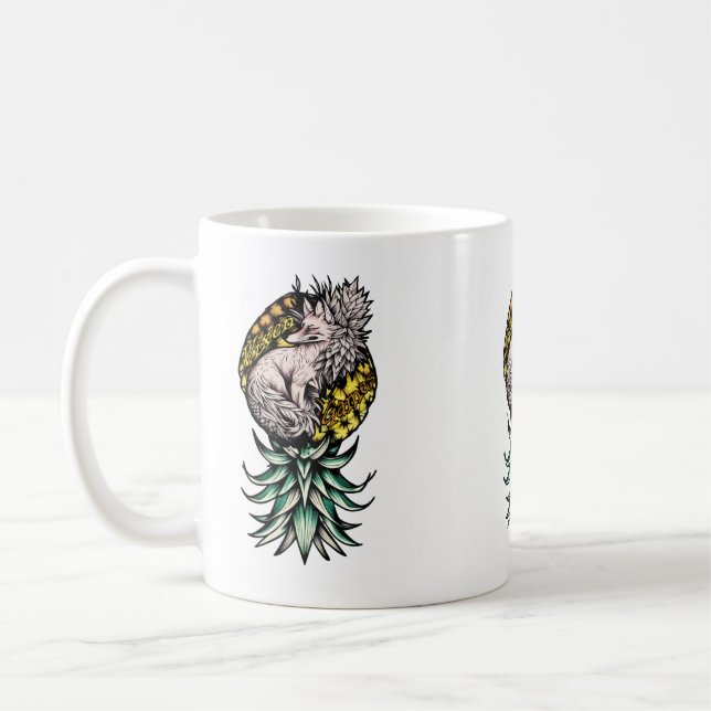 Taza De Café Vixen Games Hotwife Swinger Upside-down Pineapple (Izquierda)