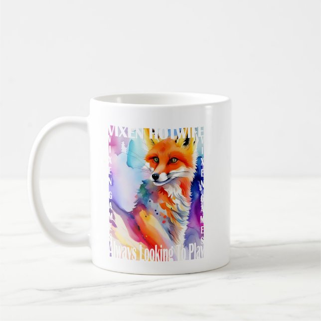 Taza De Café Vixen Hotwife Siempre Buscando Jugar (Izquierda)