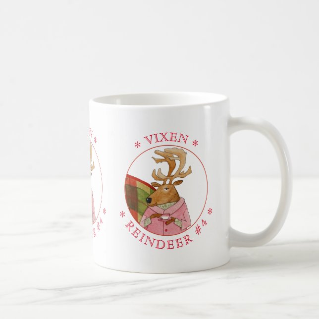 Taza De Café VIXEN REINDEER White Mug (Derecha)