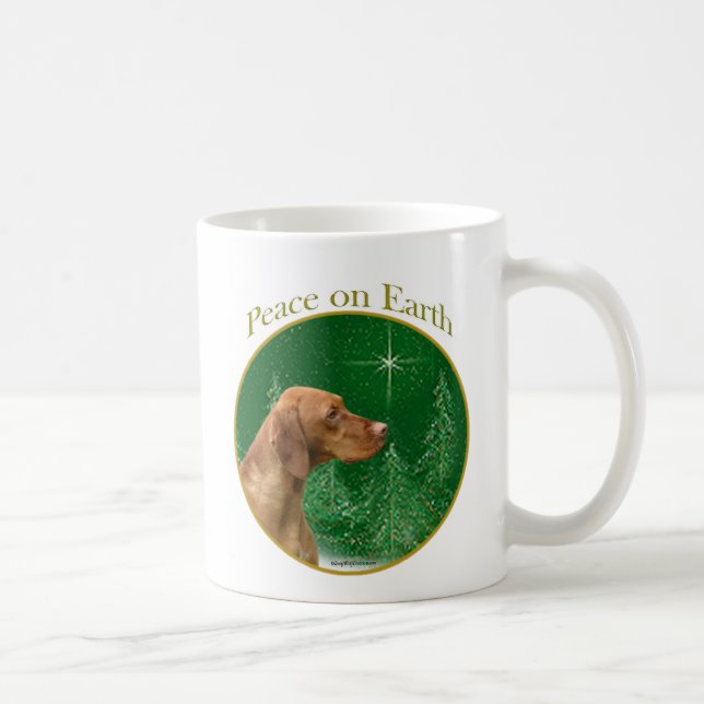 Taza De Café Vizsla Peace (Derecha)