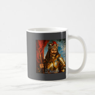 Taza De Café Vlad El Empalador Retrato Medieval Arte Drácula