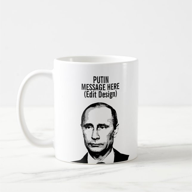 TAZA DE CAFÉ VLADIMIR PUTIN PERSONALIZADO (Izquierda)