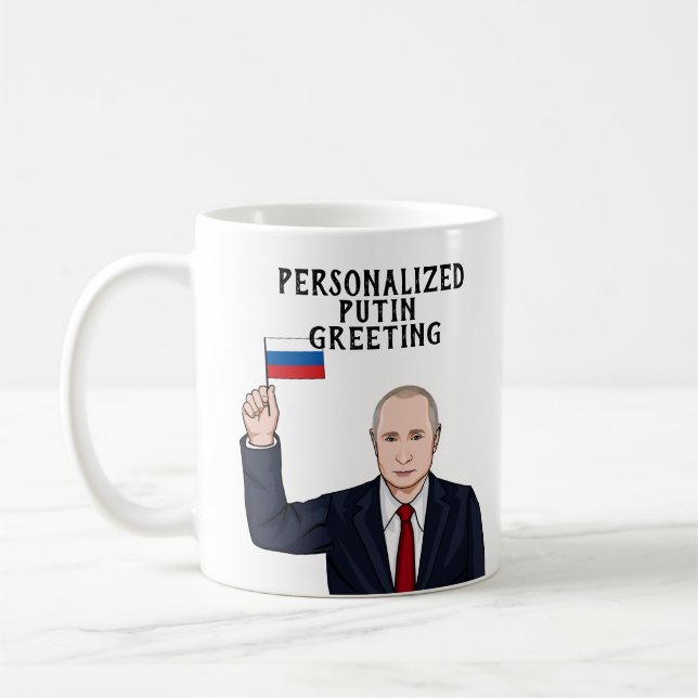 TAZA DE CAFÉ VLADIMIR PUTIN PERSONALIZADO (Izquierda)