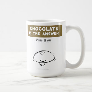 Taza De Café VM8577 Vimrod "chocolate es la respuesta "