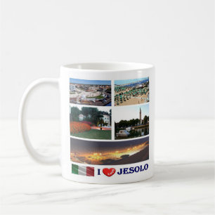 Taza De Café VNT113 JESOLO I Love, Mosaic, Italia, Coffee Mug