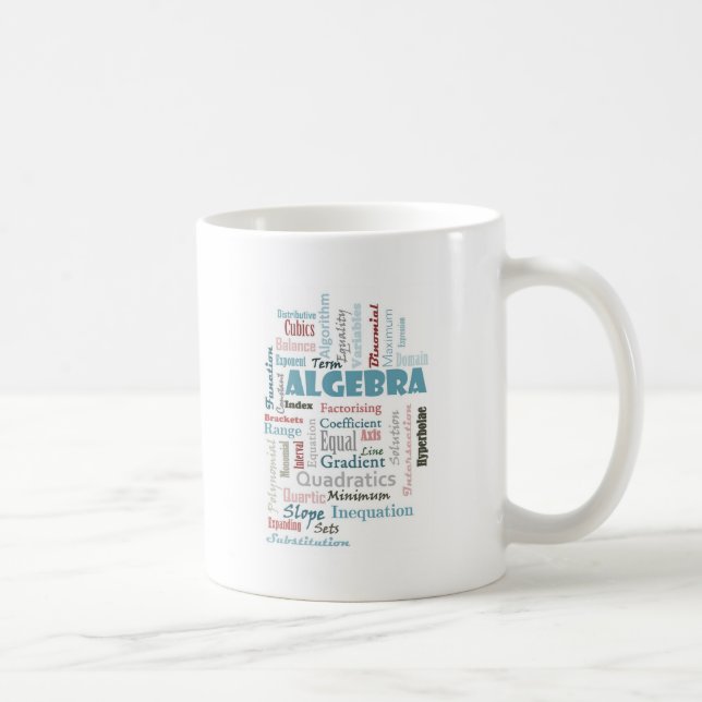 Taza De Café Vocabulario de la álgebra (Derecha)