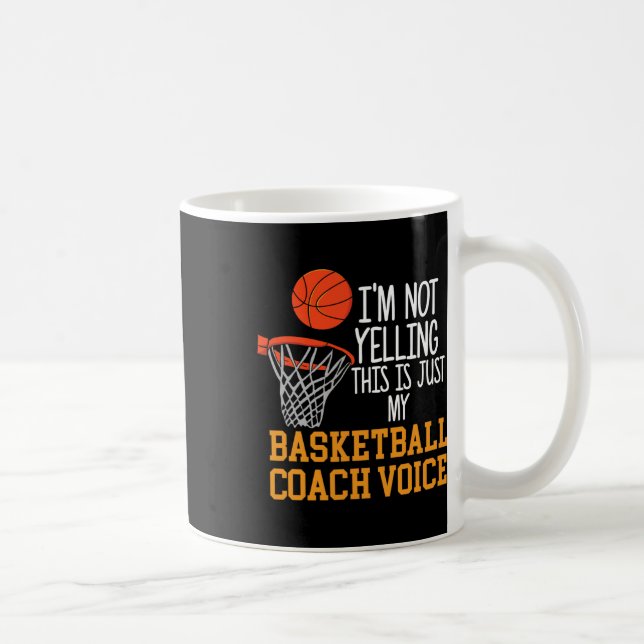 Taza De Café Voces del entrenador de baloncesto (Derecha)