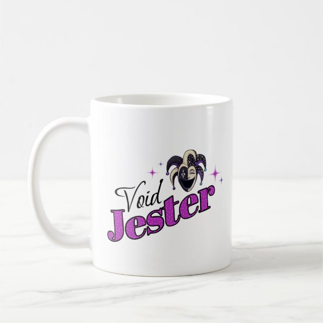 Taza De Café Void Jester Club – Bufón del Caos Sonriente (Izquierda)