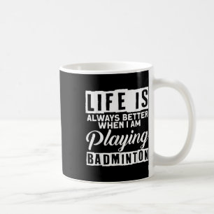Taza De Café Volante de bádminton Deporte Jugador de bádminton