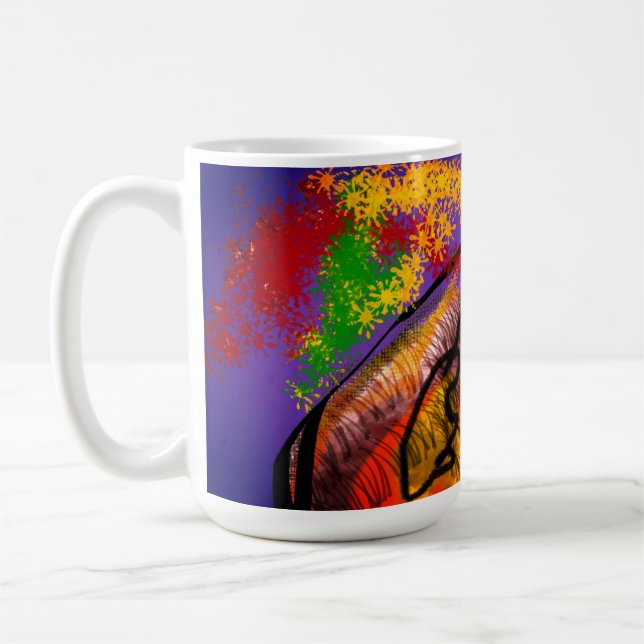 Taza De Café Volante de búho de otoño (Izquierda)