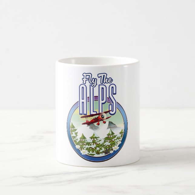 Taza De Café Volar por los Alpes (Centro)