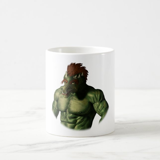 Taza De Café Volcán Troll Vacation Foto Fantasy Coffee Cup (Centro)