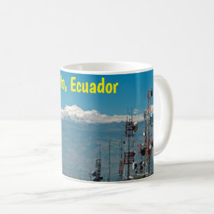 Taza De Café Volcán y mástiles Antisana, Quito, Ecuador