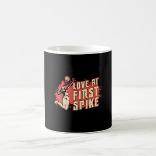 Taza De Café Vóleibol Amor En Jugador De Voleibol De Primera Hu