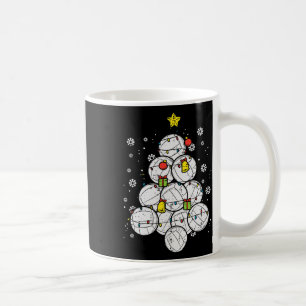 Taza De Café Voleibol de Navidad Árbol de Navidad Jugadores dep