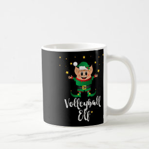 Taza De Café Vóleibol Elf Xmas Elves Grupo Familiar Coincidenci