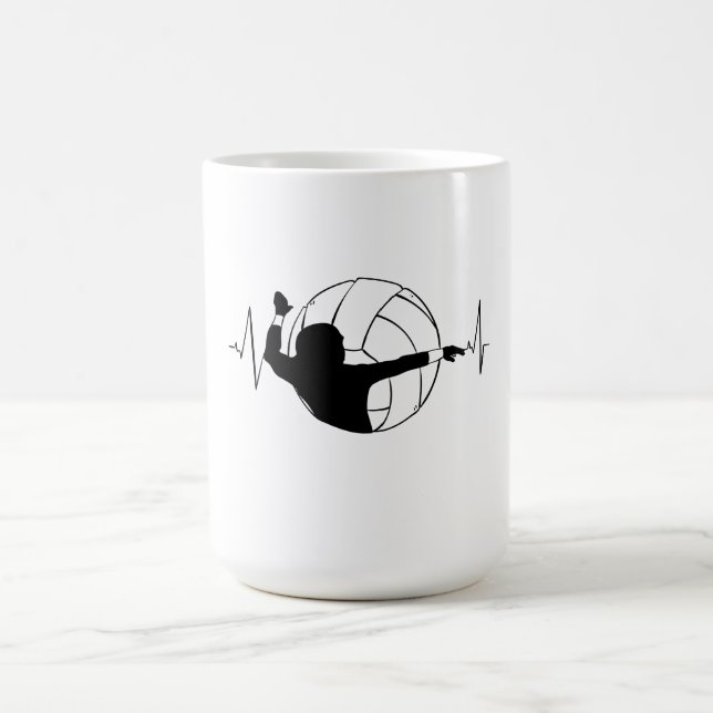 Taza De Café Voleibol - Fruto del jugador de voleibol (Centro)