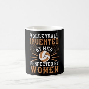 Taza De Café Voleibol - Inventado Por Hombres Perfectados Por M