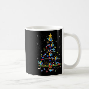 Taza De Café Voleibol navideño ilumina divertidos deportes navi