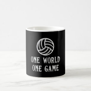 Taza De Café Voleibol One World One Game Voleibol