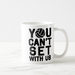 Taza De Café Vóleibol S Para Chicas - No Puedes Colocar Con Nos