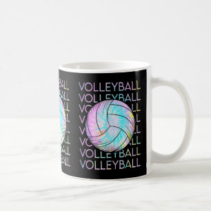 Taza De Café Voleibol Tie Dye Look