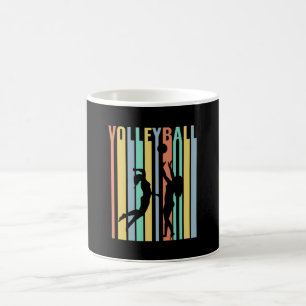 Taza De Café Voleibol  Voleibol de playa Retro