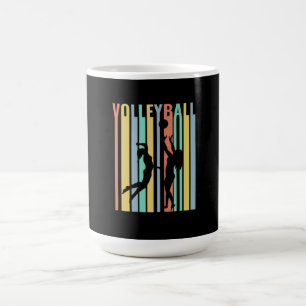 Taza De Café Voleibol  Voleibol de playa Retro