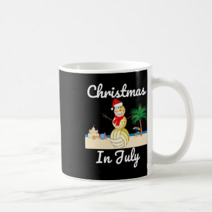 Taza De Café Volleyball de Navidad en Julio Gorro de Santa Homb