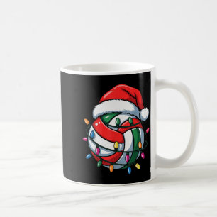 Taza De Café Volleyball Navidad Gorro de Santa Volleyball Depor