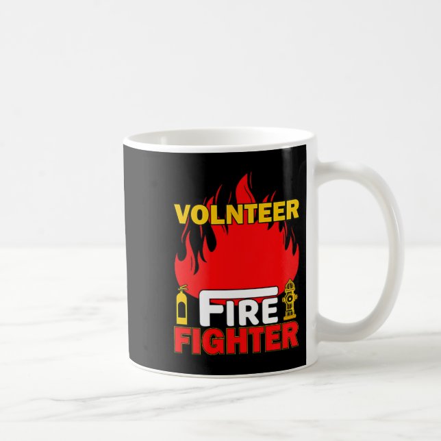 Taza De Café Volnteer Firefighter Fireman Gift Proud Firefighte (Derecha)