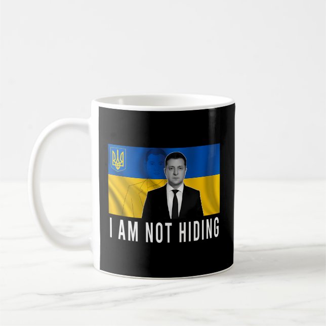 Taza De Café Volodymyr Zelensky No Escondo Apoyo A Ucrania (Izquierda)