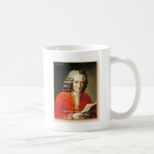 Taza De Café Voltaire "Sin enemigos" Wisdom Cita Regalos Tees E