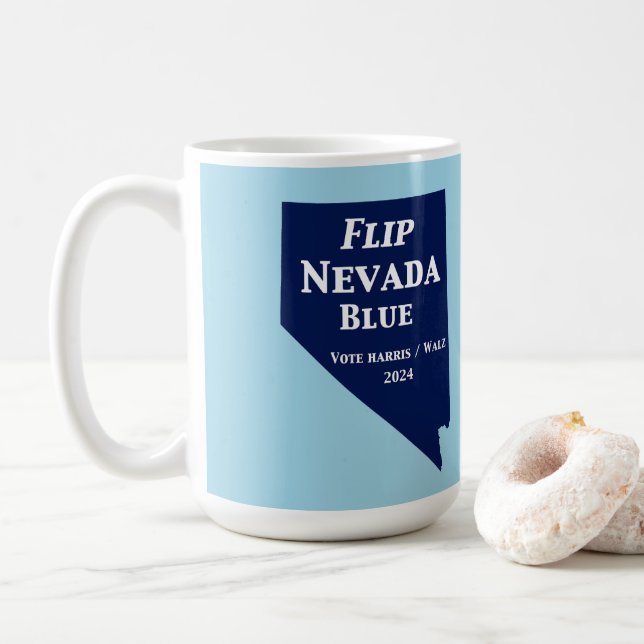 Taza De Café Voltear el azul de Nevada en 2024 (Con donut)