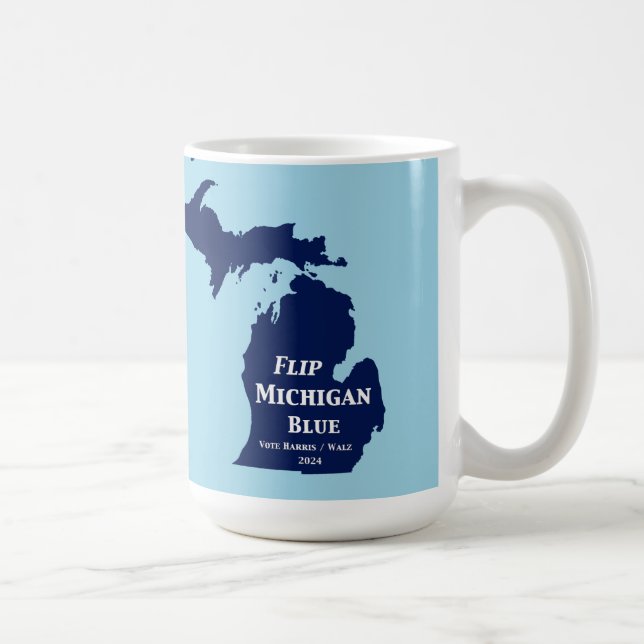 Taza De Café Voltear Michigan Blue en 2024 (Derecha)