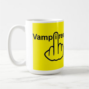 Taza De Café Volteo de los vampiros que vuelan a la orilla de l