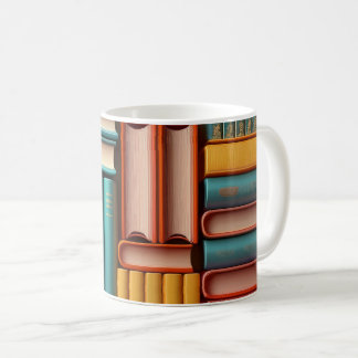 Taza De Café Volúmenes de novelas de libros