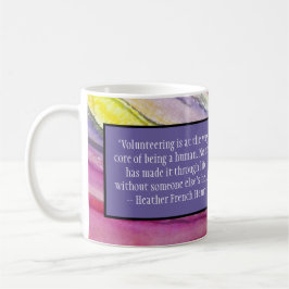 Taza De Café "Voluntariado" por Heather French Henry