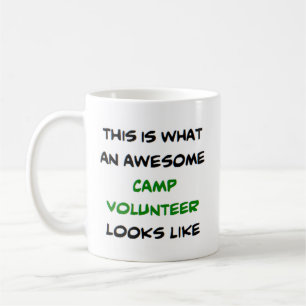 Taza De Café voluntario de campamento, increíble